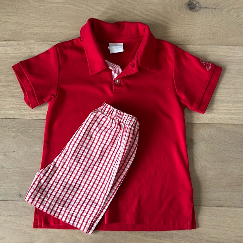 Size 5 Lullaby Set Polo and Shorts Set
